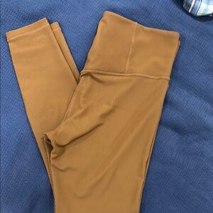 Brown High-Waisted Leggings